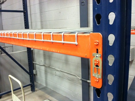 Roll formed racks strength is derived from the rolled (bent) shape.