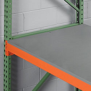 Smooth Solid Steel Decking allows for pallet racks to be used for bulk storage, bagged goods<BR>storage and small item storage that would fall through the openings of traditional wire decks. 